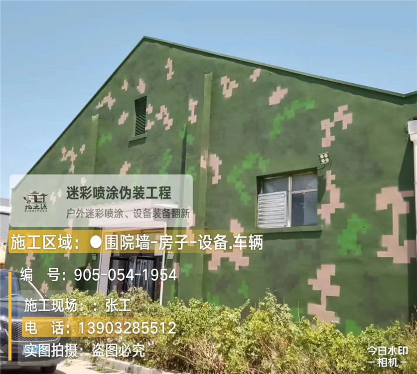 厦门外墙数码迷彩漆施工报价清单（100㎡标准墙面测算）